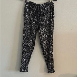 lululemon athletica Black and White Track Pants